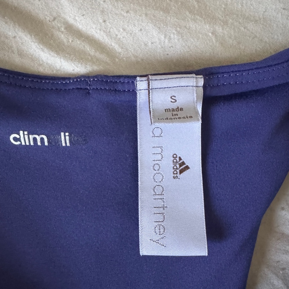 Adidas by Stella McCartney Blue Purple Athletic Tank Bra Top Sz S - Picture 3 of 10